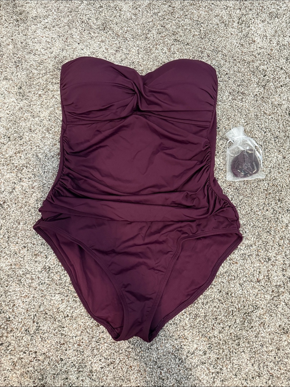 Women’s plum once piece swimsuit